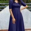 Net Gown-Nevy Blue