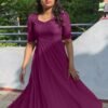 Net Gown-Purple Colour