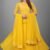 Soft Georgette Gown Yellow Colour