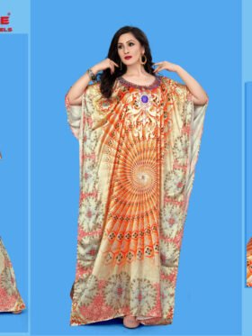 Kaftan (Kaftan E Nazakat) Smooth Satin Fabrics With Stone Work Size - Free Size (fits up to 5Xl)