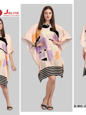 Kurti Kaftans Polyester Crepe With Digitally Printed Size - Free size ( M To 3xl)