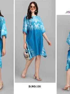 Kurti Kaftans Polyester Crepe With Digitally Printed Size - Free size ( M To 3xl)