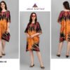 Kurti Kaftans Polyester Crepe With Digitally Printed Size - Free size ( M To 3xl)