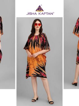 Kurti Kaftans Polyester Crepe With Digitally Printed Size - Free size ( M To 3xl)