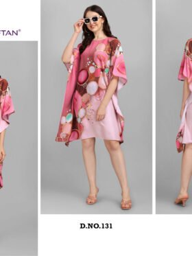 Kurti Kaftans Polyester Crepe With Digitally Printed Size - Free size ( M To 3xl)