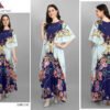 Afreen Kaftan Polyester Crepe Fabric With Digital Printing and Stone Work-Size - Free Size (fits up to 3Xl)