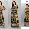 Afreen Kaftan Polyester Crepe Fabric With Digital Printing and Stone Work-Size - Free Size (fits up to 3Xl)