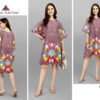 Kurti Kaftans Polyester Crepe With Digitally Printed Size - Free size ( M To 3xl)