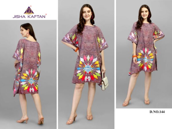 Kurti Kaftans Polyester Crepe With Digitally Printed Size - Free size ( M To 3xl)