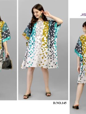 Kurti Kaftans Polyester Crepe With Digitally Printed Size - Free size ( M To 3xl)