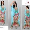 Afreen Kaftan Polyester Crepe Fabric With Digital Printing and Stone Work-Size - Free Size (fits up to 3Xl)