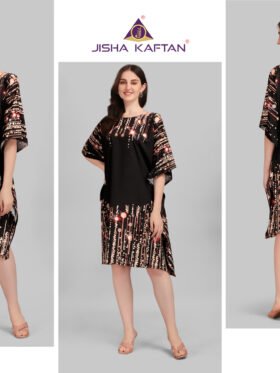Kurti Kaftans Polyester Crepe With Digitally Printed Size - Free size ( M To 3xl)