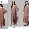 Natural Satin Kaftan Size - Free Size (fits up to 3xl)