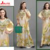 Kaftans (Kaftan - E - Nazakat) Smooth Satin Fabrics With Stone Work Size - Free Size (fits up to 5Xl)