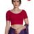 Half Net Sleeve Blouse-Colour-Lipstick Red-6
