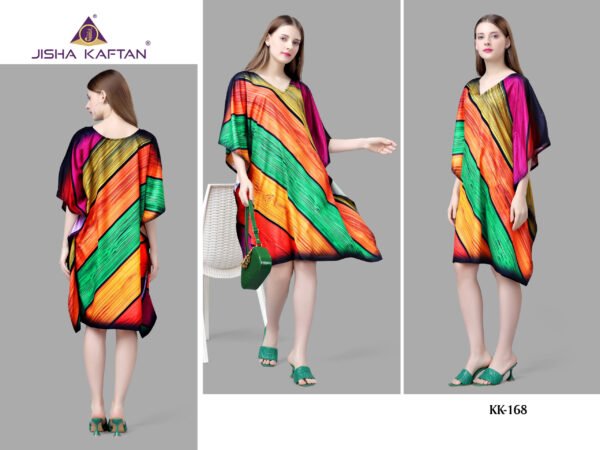 Kurti Kaftans Polyester Crepe With Digitally Printed Size - Free size ( M To 3xl)