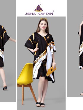 Kurti Kaftans Polyester Crepe With Digitally Printed Size - Free size ( M To 3xl)