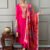 Women's Red silk viscose Embroidered Straight Kurta with silk Viscose Pant And Crepe Printed Dupatta Sets Size: S, M, L, XL, XXL, 3XL