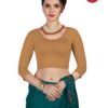 Plain Sleeve Blouse Colour-Pine Bronze Mist-5