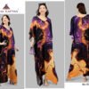 Silk Kaftan Fabric - Feather Silk With Digitally Printed Size - free size M to 3xl (fitting belt inside)