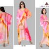 Silk Kaftan Fabric - Feather Silk With Digitally Printed Size - free size M to 3xl (fitting belt inside)