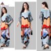 Silk Kaftan Fabric - Feather Silk With Digitally Printed Size - free size M to 3xl (fitting belt inside)