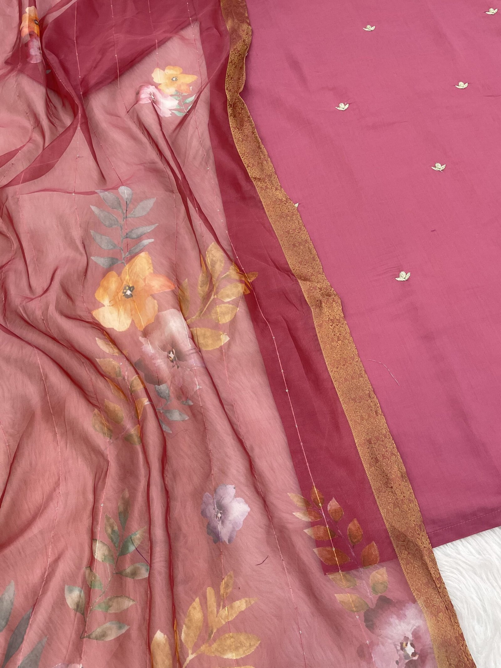 VISCOSE CHANDERI WITH SEQUENCE CODING EMBROIDERY WORK-10
