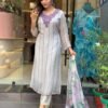 kurta set Embroidered PURE Tebby SILK SIZE : S , M , L , XL , XXL