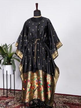 traditional touch to your adoring this paithni kaftan