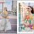 Crop Top, Palazzo, And Koti Set Floral Patterns And Vibrant Colors Size - S36, M38, L40, Xl42 Colour-White