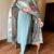 Kurti Pent With TISSUE SILk JACQUARD DUPPATA SIZE : S,M,L,XL,XXL Colour-Sky Blue