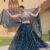 Lehenga Choli- Partywear Georgette Embroidered Lehenga Choli Set with Dupatta Sizes– S (36), M (38), L (40), XL (42),2XL (44) Colour- Navy Blue
