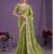 Party Wear Designer Unstitch Saree With Blouse-Colour-Green