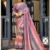 Saree-Velvet Chifon With Sequence Blouse-Colour-Multi colour