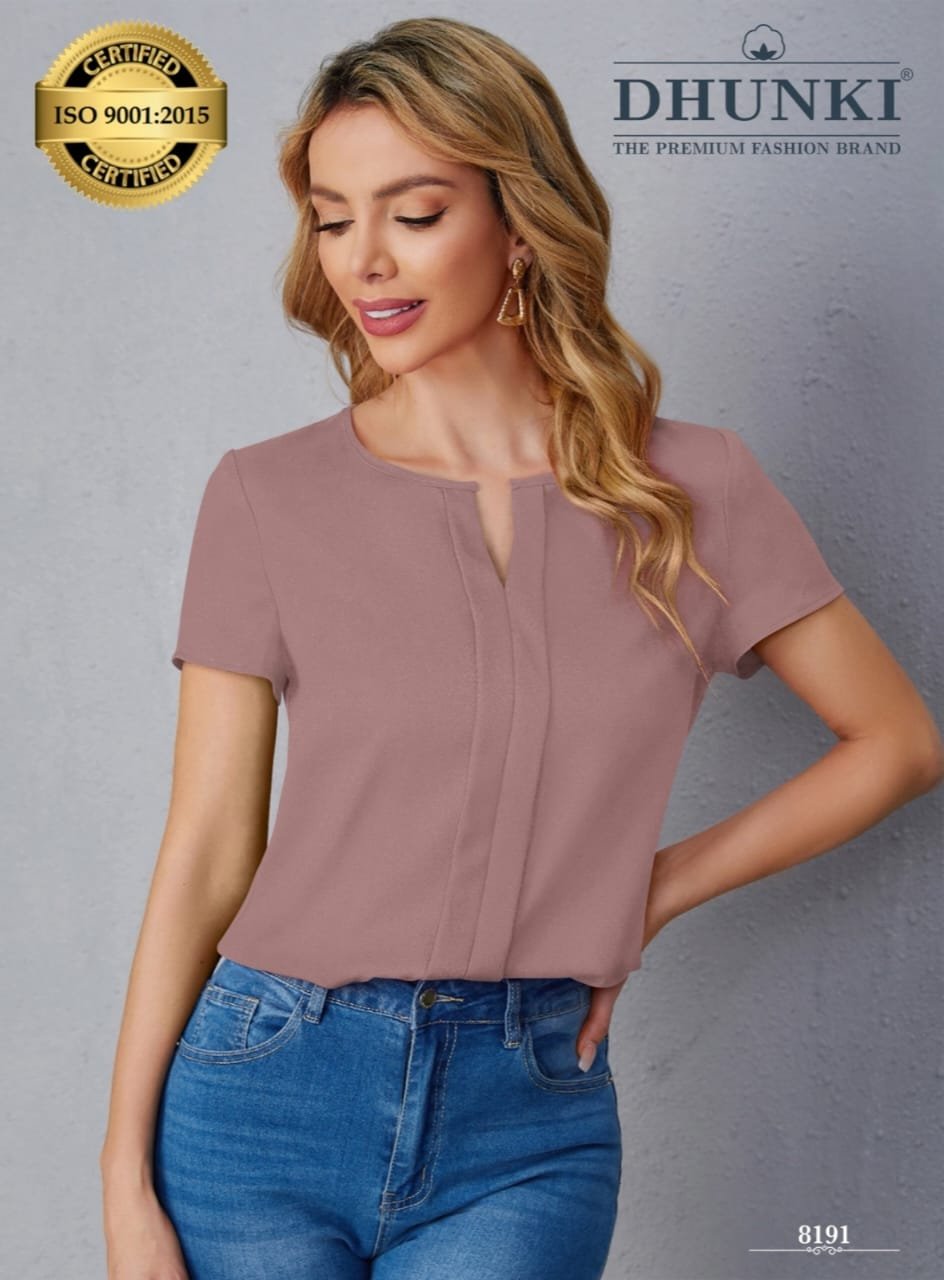 Shirt Style Top Attractive embroidery work -Mauve Shirt Style Top Attractive embroidery work Colour-Mauve Size: free size up to XL