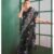 Saree-Pure Cotton Block Print Saree Colour-Black And Blue Green yellow And Red Printed