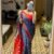 SAREE- PURE COTTON HAND BLOCK PRINT SAREES WITH UNSTITCHED BLOUSE PICE COLOUR-BLUE AND RED