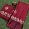 SAREE-PURE DOLA SILK WITH BEAUTIFUL GOTA WORK SAREE-COLOUR-RED