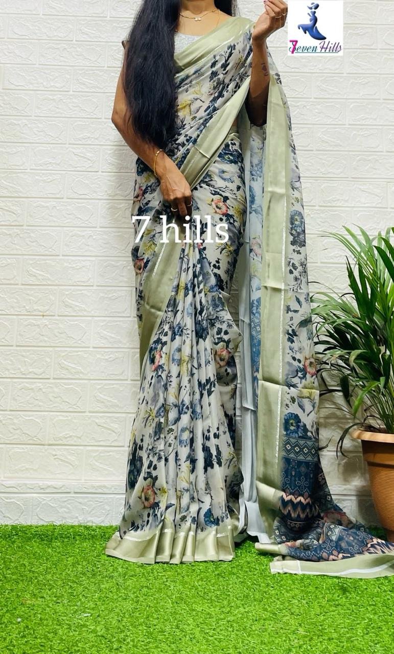 WhatsApp Image 2024-12-05 at 4.39.24 PM SAREE-GEORGETTE FABRIC WITH ALL OVER KALMAKARI FLOWER DESIGN -COLOUR- OFF WHITE WITH FLORAL PRINT