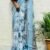 SAREE-GEORGETTE FABRIC WITH ALL OVER KALMAKARI FLOWER DESIGN -COLOUR- SKY BLUE WITH FLORAL PRINT