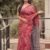 SAREE- PURE COTTON BANDHANI AND AJRAK BLOCK PRINT SAREES WITH BLOUSE PICE-COLOUR-PINK