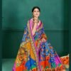 Saree- SPECIAL KALAMKARI HAND BLOCK PRINT SAREES Colour-Multicolour