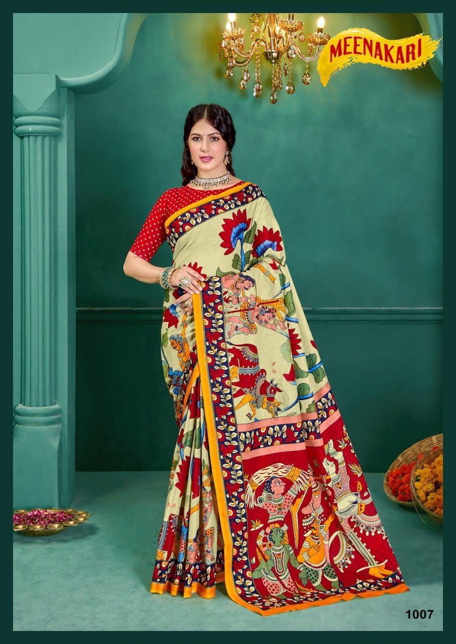 WhatsApp Image 2024-12-05 at 5.12.37 PM Saree- SPECIAL KALAMKARI HAND BLOCK PRINT SAREES Colour-Cream