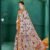 Saree- SPECIAL KALAMKARI HAND BLOCK PRINT SAREES Colour- Brown and White