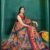 Saree- SPECIAL KALAMKARI HAND BLOCK PRINT SAREES Colour-Blue and Red