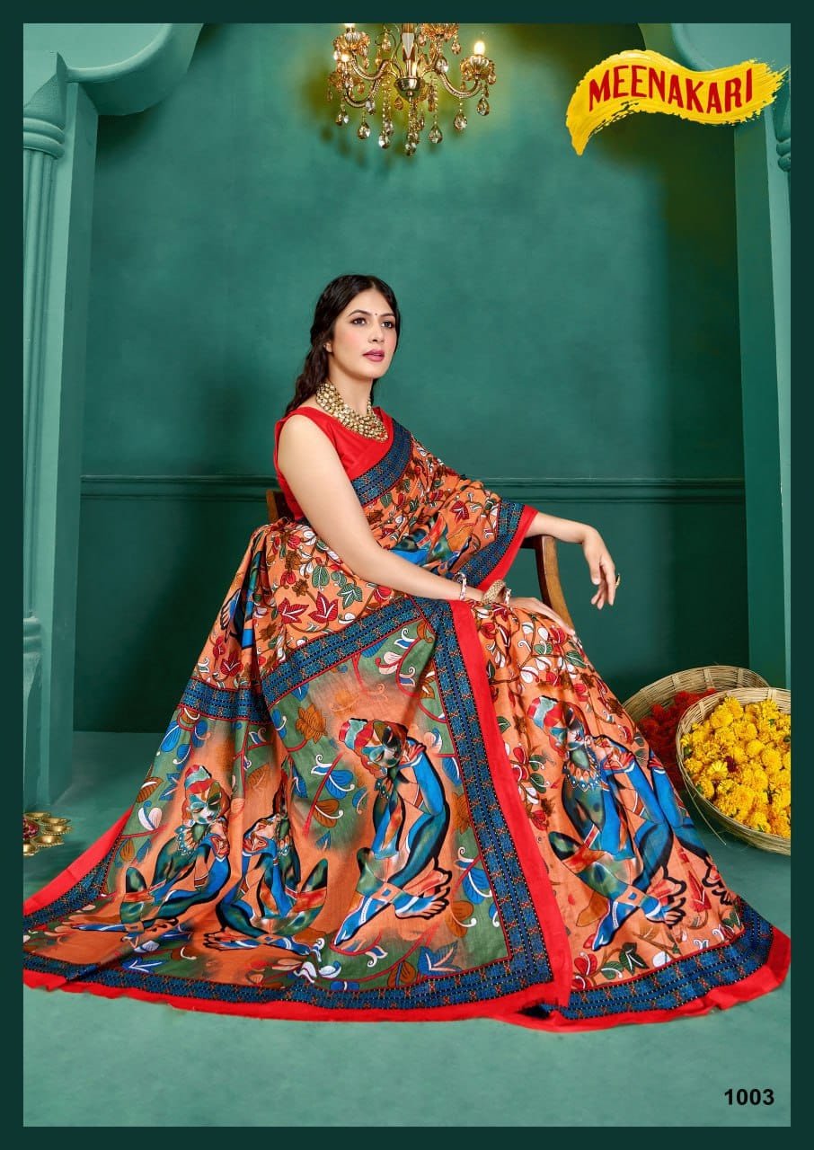 WhatsApp Image 2024-12-05 at 5.22.47 PM Saree- SPECIAL KALAMKARI HAND BLOCK PRINT SAREES Colour-Blue and Red