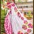 SAREE- Pure Bagru Fancy Hand Printed Sarees with Runing Hand Printed Unstich Blouse pice-Colour-White and Pink Green