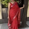 SAREE-DOLA SILK SAREE COLOUR-RED