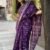 SAREE-PURE CANDY COTTON SILK WITH JAQUARD BORDER -COLOUR-PURPLE