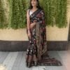 SAREE- DOLA SILK COLOUR-BLACK